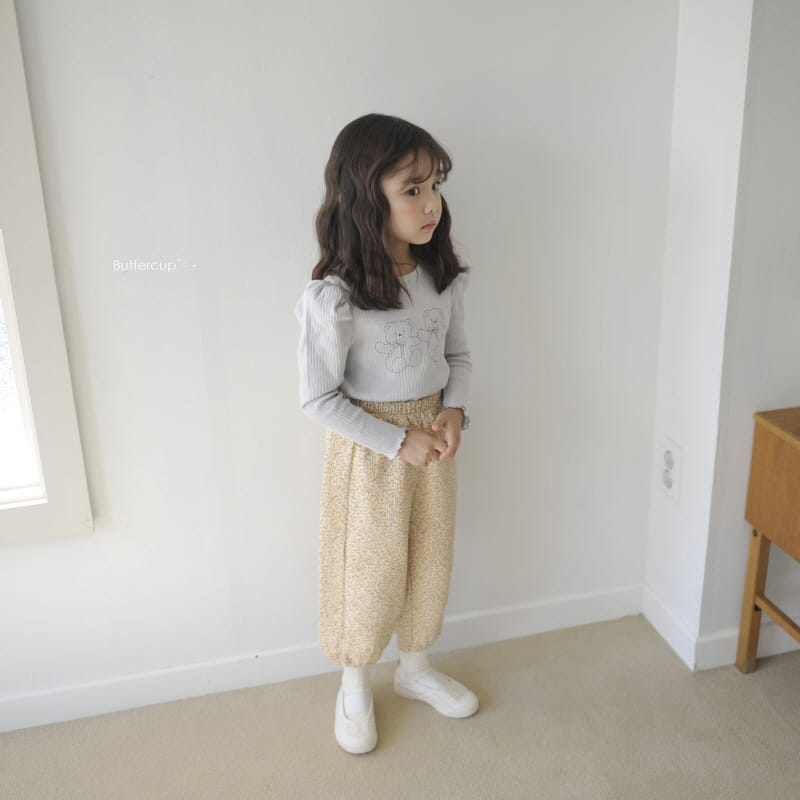 BUTTERCUP - Korean Children Fashion - #Kfashion4kids - Small Flower Cotton Pants - 6