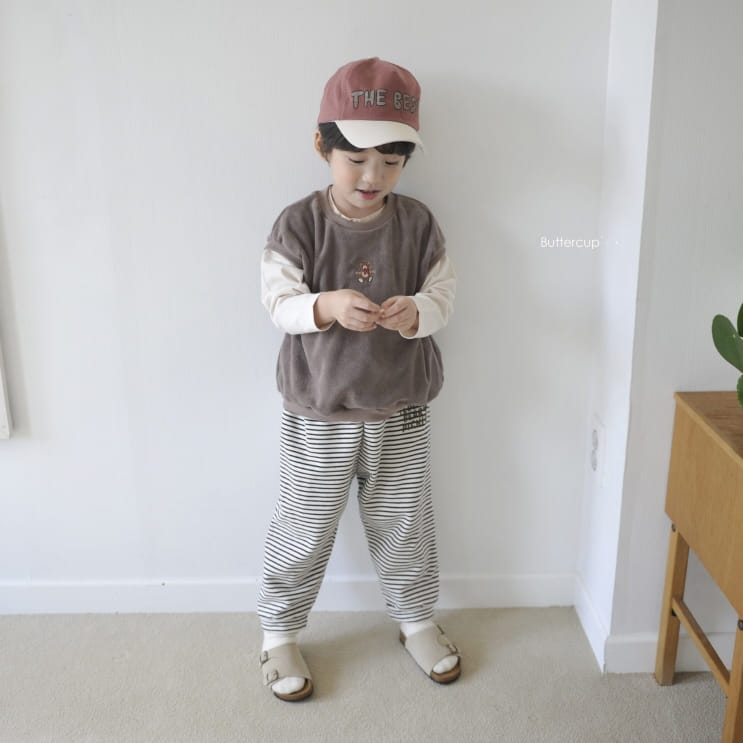 BUTTERCUP - Korean Children Fashion - #Kfashion4kids - Teddy York Jogger Pants