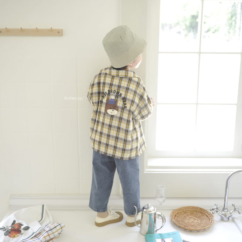 BUTTERCUP - Korean Children Fashion - #Kfashion4kids - Check Bear Shirt Jacket - 12