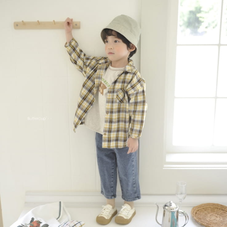 BUTTERCUP - Korean Children Fashion - #Kfashion4kids - Check Bear Shirt Jacket - 3