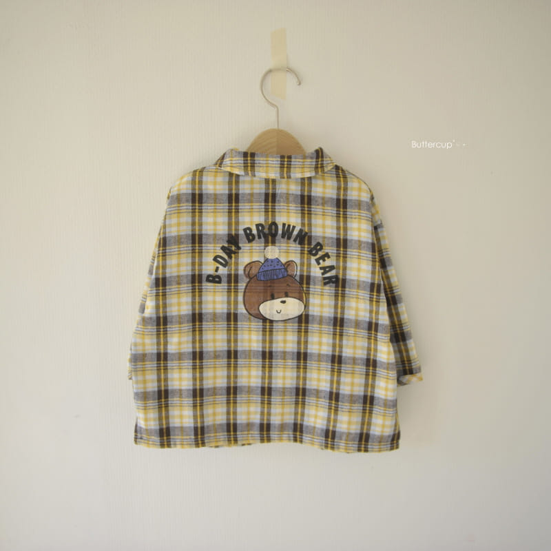 BUTTERCUP - Korean Children Fashion - #Kfashion4kids - Check Bear Shirt Jacket - 7