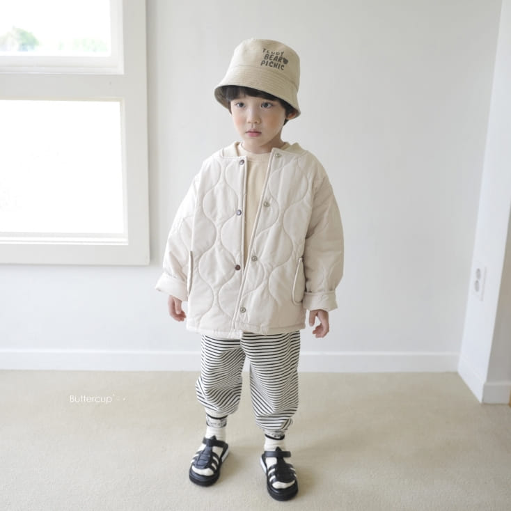 BUTTERCUP - Korean Children Fashion - #Kfashion4kids - Cocoa Bear Quilting Jumper