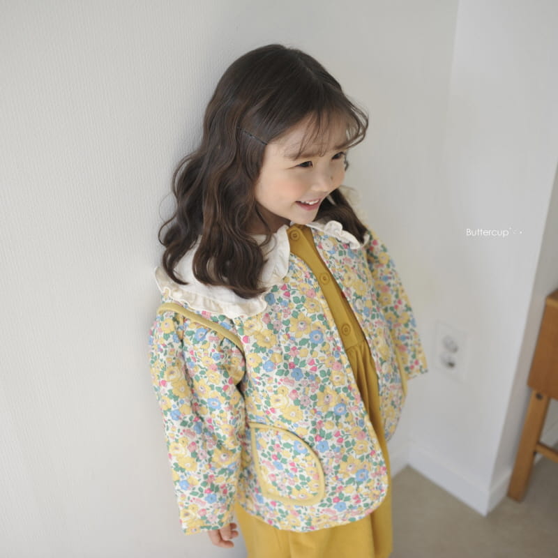 BUTTERCUP - Korean Children Fashion - #Kfashion4kids - Flower Jar Quilting Padding Jumper - 4