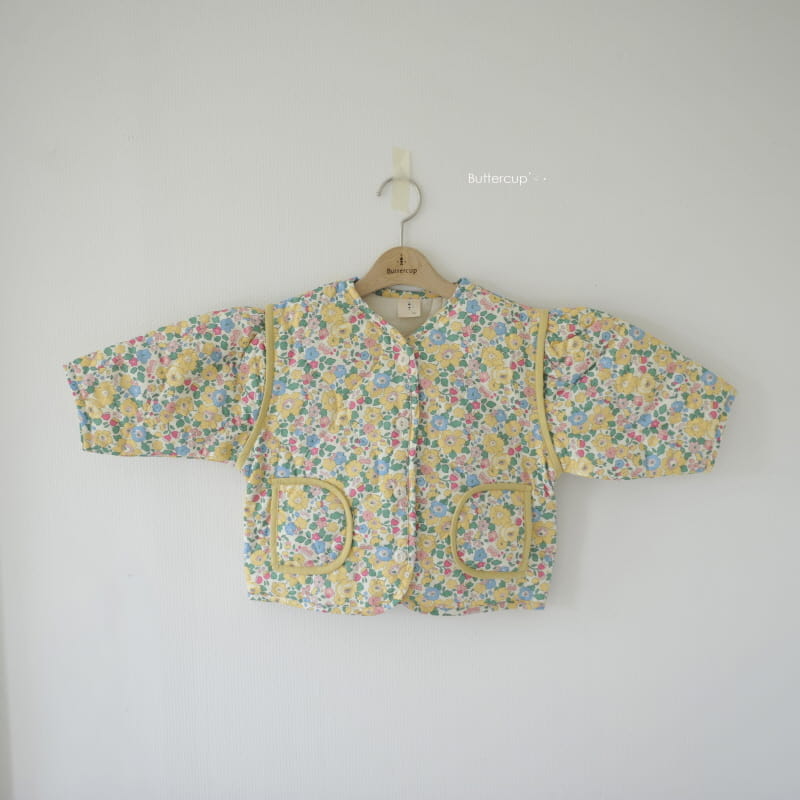 BUTTERCUP - Korean Children Fashion - #Kfashion4kids - Flower Jar Quilting Padding Jumper - 5