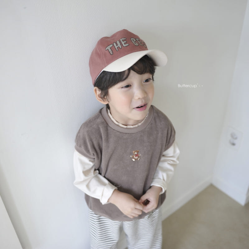BUTTERCUP - Korean Children Fashion - #Kfashion4kids - Terry Bear Vest