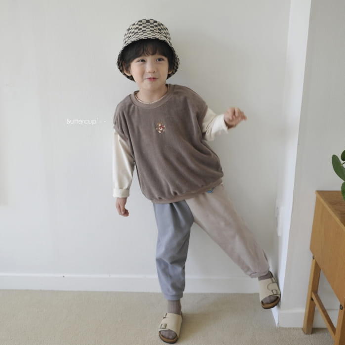 BUTTERCUP - Korean Children Fashion - #Kfashion4kids - Terry Bear Vest - 2