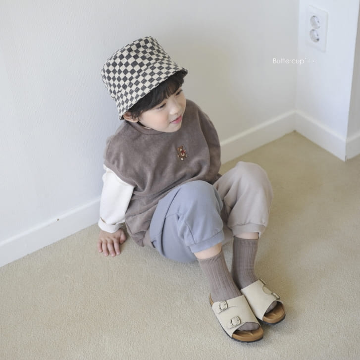 BUTTERCUP - Korean Children Fashion - #Kfashion4kids - Terry Bear Vest - 3