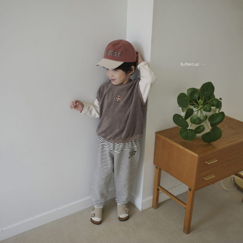 BUTTERCUP - Korean Children Fashion - #Kfashion4kids - Terry Bear Vest - 6