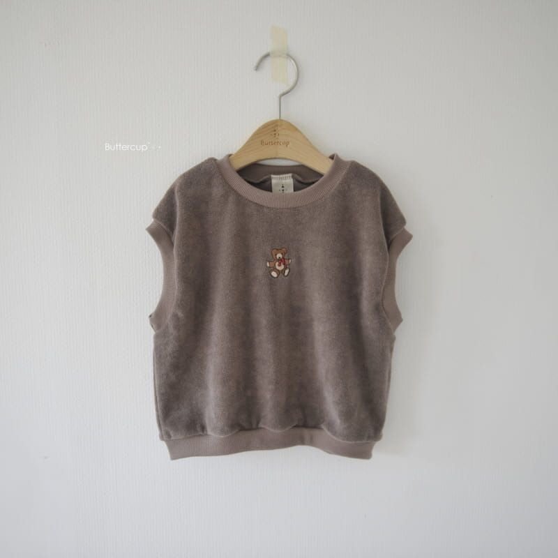 BUTTERCUP - Korean Children Fashion - #Kfashion4kids - Terry Bear Vest - 8