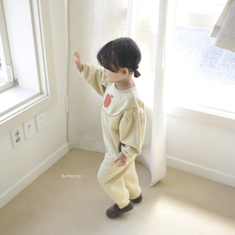 BUTTERCUP - Korean Children Fashion - #Kfashion4kids - Apple Round Top Bottom Set - 10