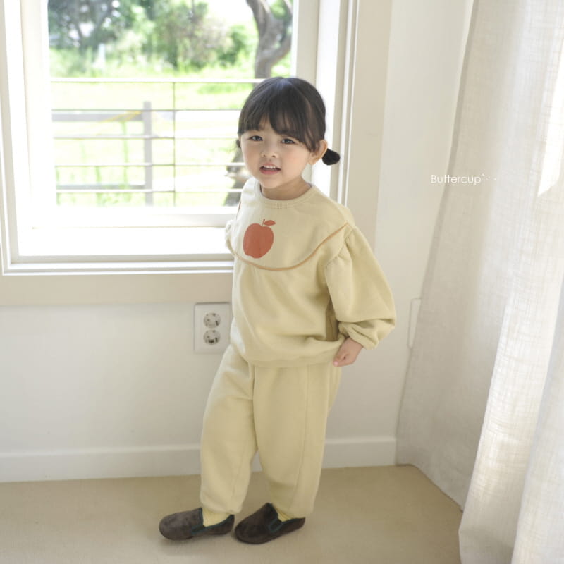 BUTTERCUP - Korean Children Fashion - #Kfashion4kids - Apple Round Top Bottom Set - 12