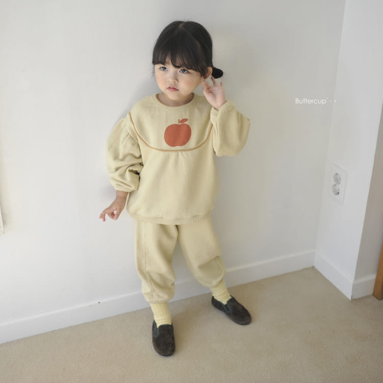 BUTTERCUP - Korean Children Fashion - #Kfashion4kids - Apple Round Top Bottom Set - 2