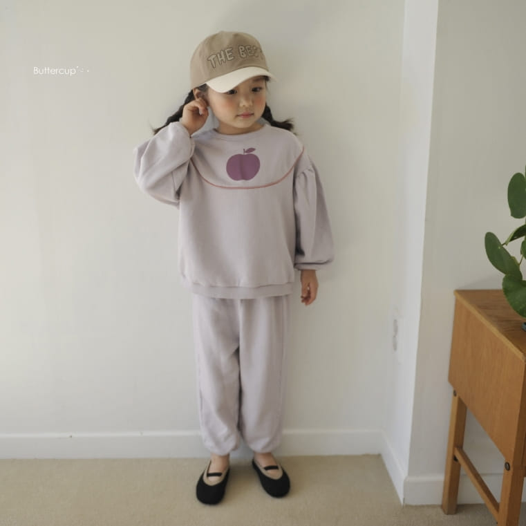 BUTTERCUP - Korean Children Fashion - #Kfashion4kids - Apple Round Top Bottom Set - 3