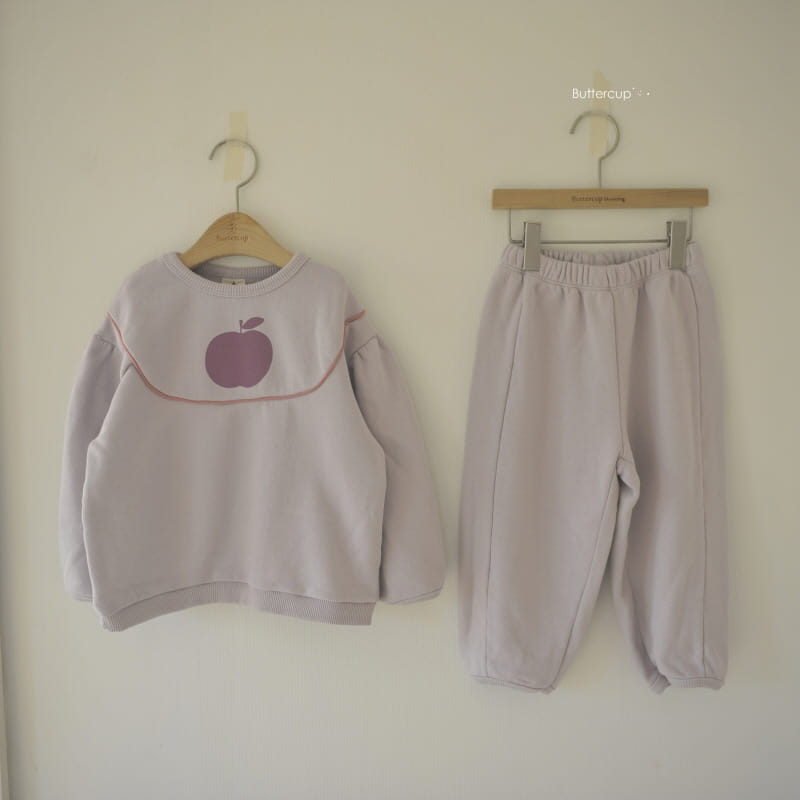 BUTTERCUP - Korean Children Fashion - #Kfashion4kids - Apple Round Top Bottom Set - 5