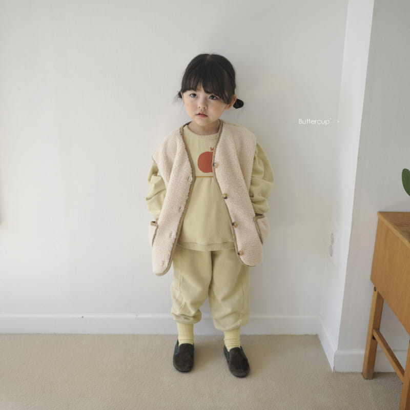 BUTTERCUP - Korean Children Fashion - #Kfashion4kids - Apple Round Top Bottom Set - 7