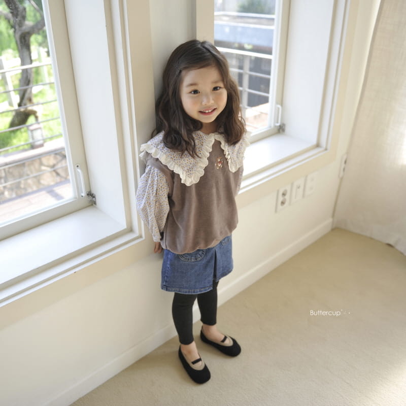 BUTTERCUP - Korean Children Fashion - #Kfashion4kids - Slim Denim Skirt Leggings - 12