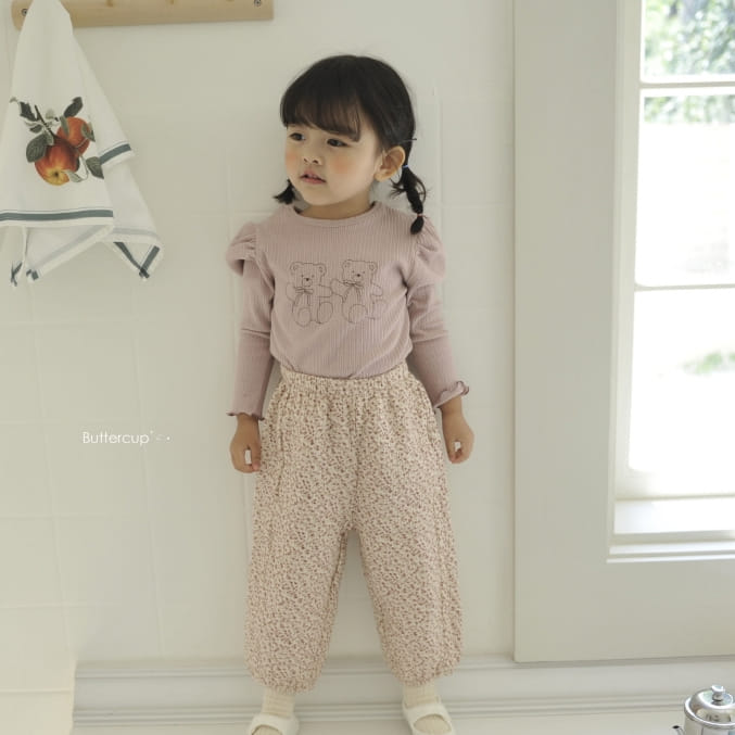 BUTTERCUP - Korean Children Fashion - #Kfashion4kids - Hi Bear Rib Tee