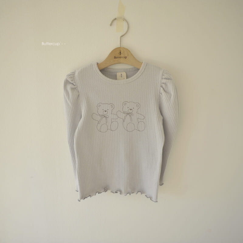 BUTTERCUP - Korean Children Fashion - #Kfashion4kids - Hi Bear Rib Tee - 6