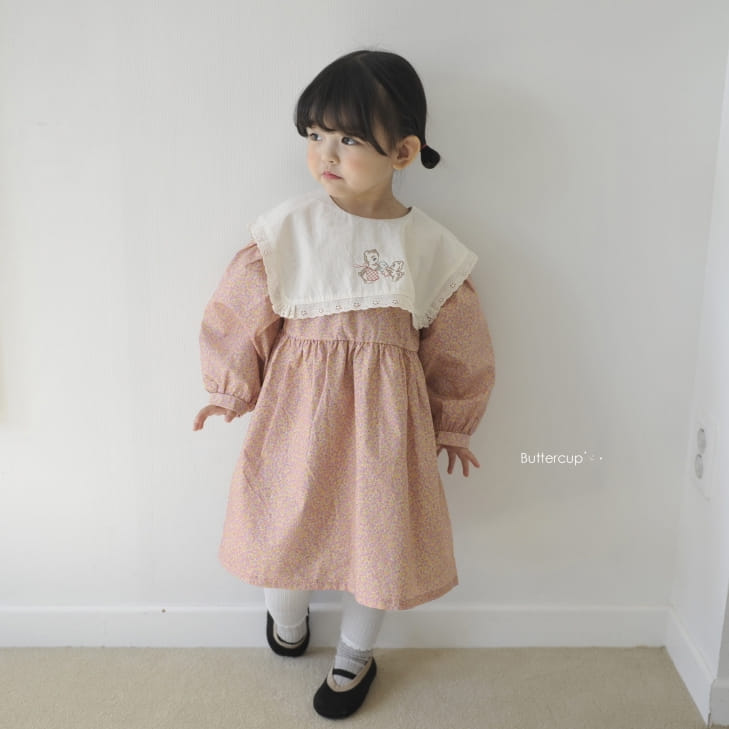 BUTTERCUP - Korean Children Fashion - #Kfashion4kids - Mami Bear Flower One-piece