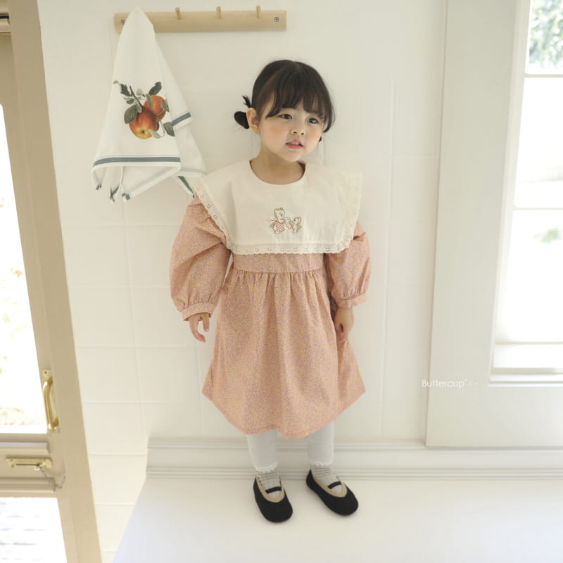 BUTTERCUP - Korean Children Fashion - #Kfashion4kids - Mami Bear Flower One-piece - 12