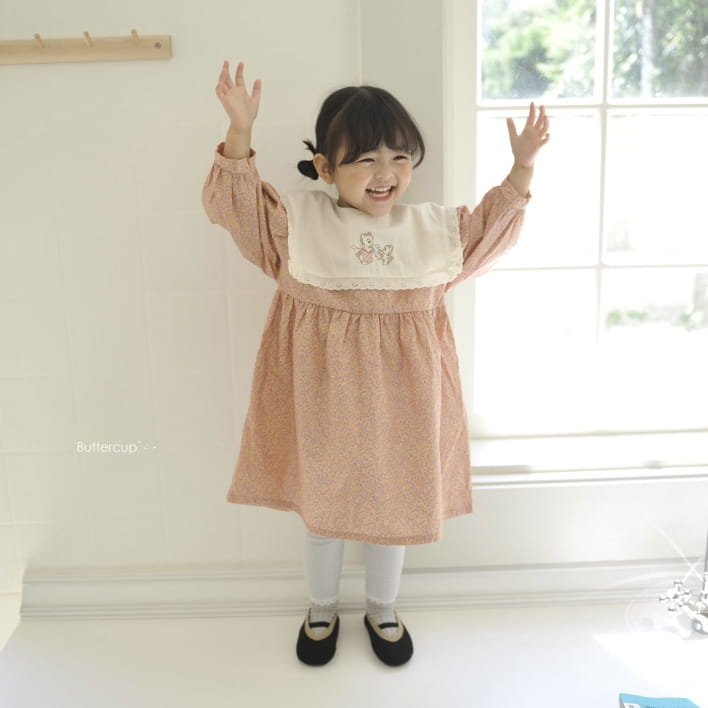 BUTTERCUP - Korean Children Fashion - #Kfashion4kids - Mami Bear Flower One-piece - 2