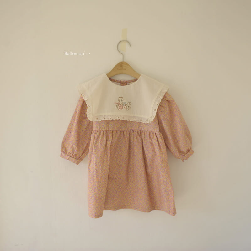 BUTTERCUP - Korean Children Fashion - #Kfashion4kids - Mami Bear Flower One-piece - 5