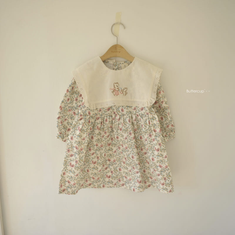 BUTTERCUP - Korean Children Fashion - #Kfashion4kids - Mami Bear Flower One-piece - 7