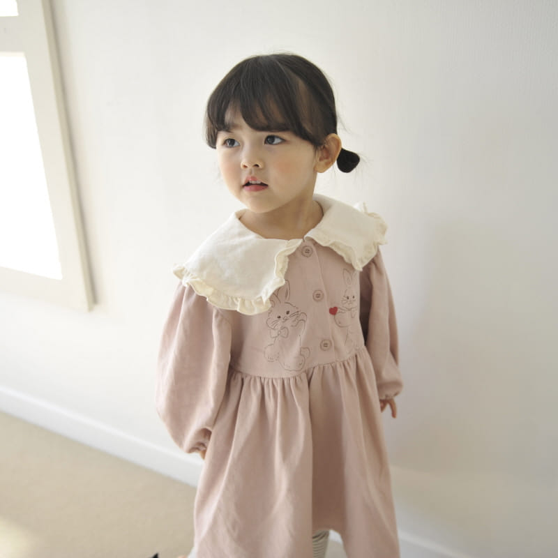 BUTTERCUP - Korean Children Fashion - #Kfashion4kids - Rabbit Friend One-piece - 4