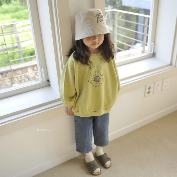 BUTTERCUP - Korean Children Fashion - #Kfashion4kids - Patch Bear Raglan Sweatshirt