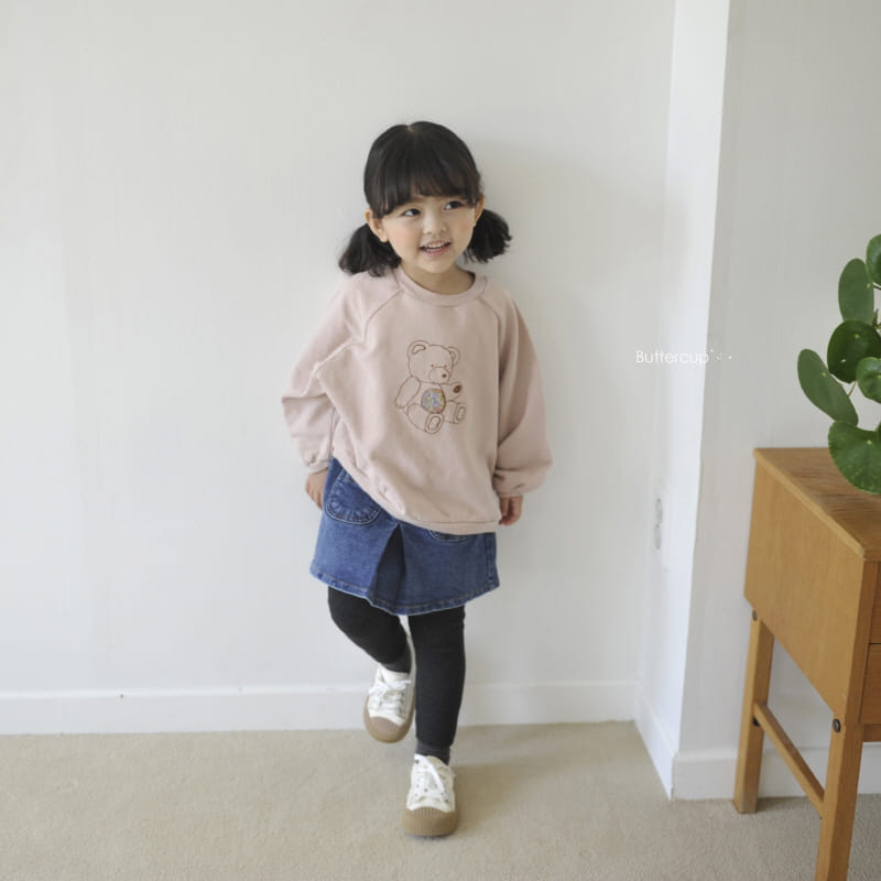 BUTTERCUP - Korean Children Fashion - #Kfashion4kids - Patch Bear Raglan Sweatshirt - 3