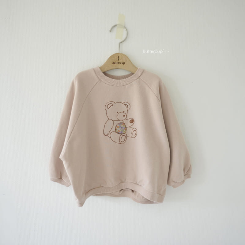 BUTTERCUP - Korean Children Fashion - #Kfashion4kids - Patch Bear Raglan Sweatshirt - 8