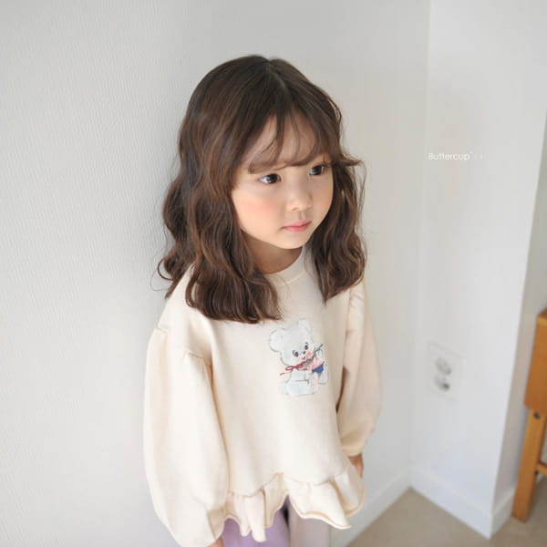 BUTTERCUP - Korean Children Fashion - #Kfashion4kids - Sharbet Bear Frill Pullover - 2