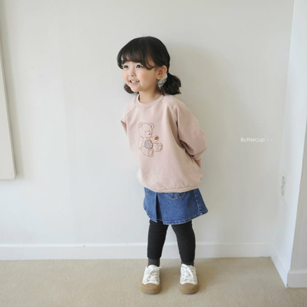 BUTTERCUP - Korean Children Fashion - #Kfashion4kids - Patch Bear Raglan Sweatshirt