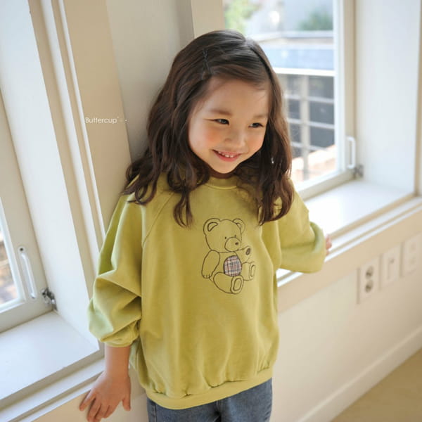 BUTTERCUP - Korean Children Fashion - #Kfashion4kids - Patch Bear Raglan Sweatshirt - 10