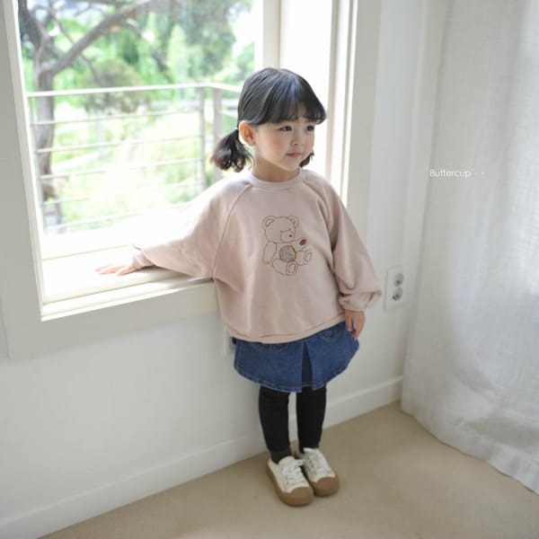 BUTTERCUP - Korean Children Fashion - #Kfashion4kids - Patch Bear Raglan Sweatshirt - 3