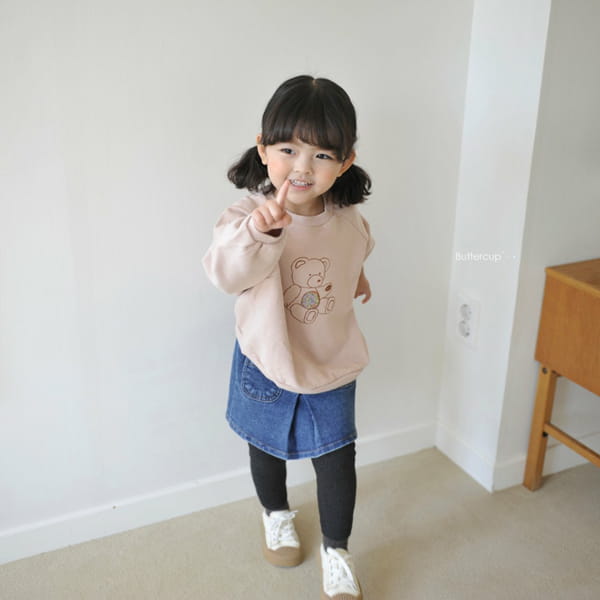 BUTTERCUP - Korean Children Fashion - #Kfashion4kids - Patch Bear Raglan Sweatshirt - 4