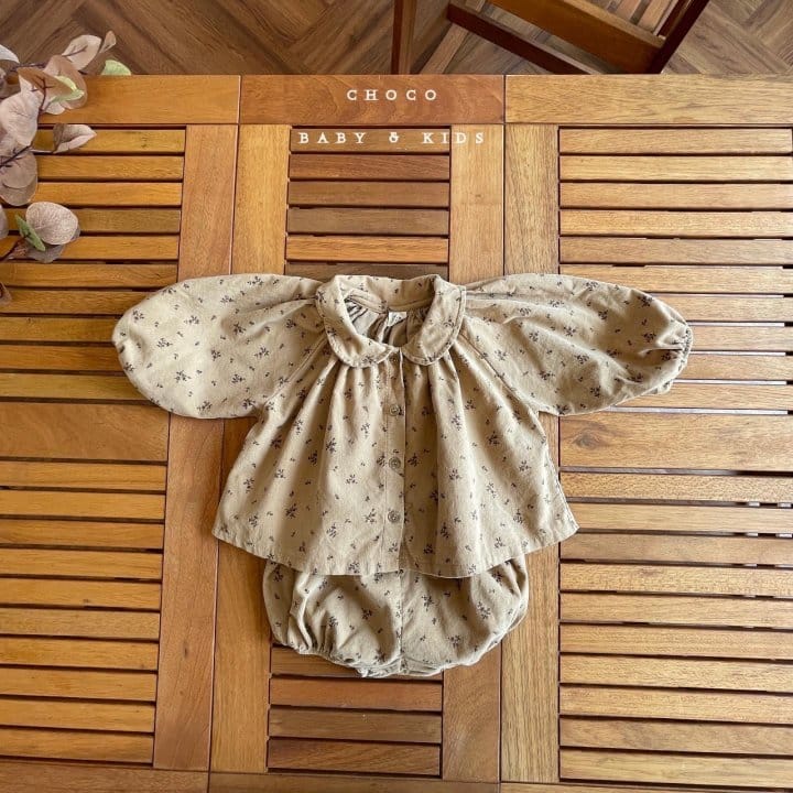 CHOCO-BEBE - Korean Children Fashion - #Kfashion4kids - Milk Corduroy Blouse & Bloomer