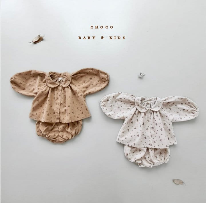 CHOCO-BEBE - Korean Children Fashion - #Kfashion4kids - Milk Corduroy Blouse & Bloomer - 10