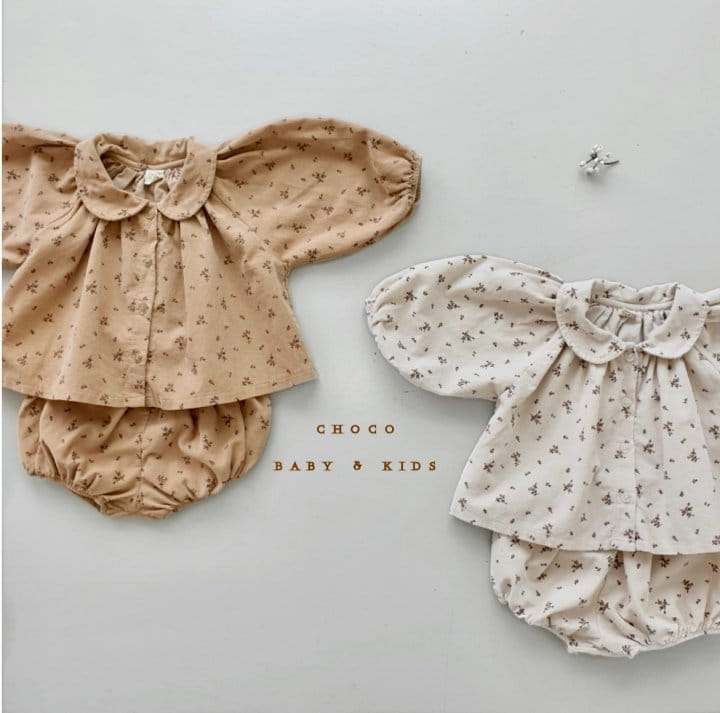 CHOCO-BEBE - Korean Children Fashion - #Kfashion4kids - Milk Corduroy Blouse & Bloomer - 11