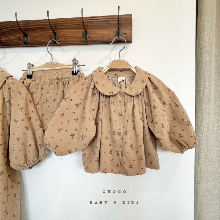 CHOCO-BEBE - Korean Children Fashion - #Kfashion4kids - Milk Corduroy Blouse & Bloomer - 6