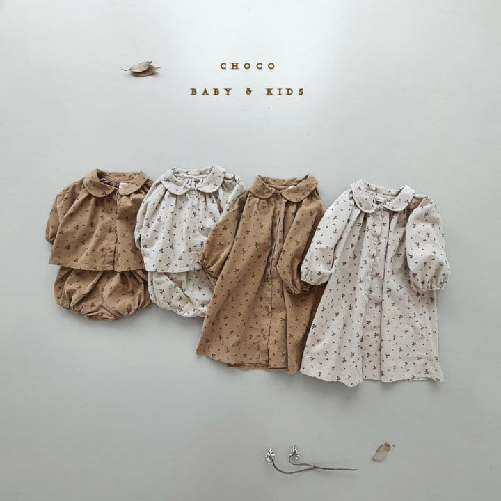 CHOCO-BEBE - Korean Children Fashion - #Kfashion4kids - Milk Corduroy Blouse & Bloomer - 9