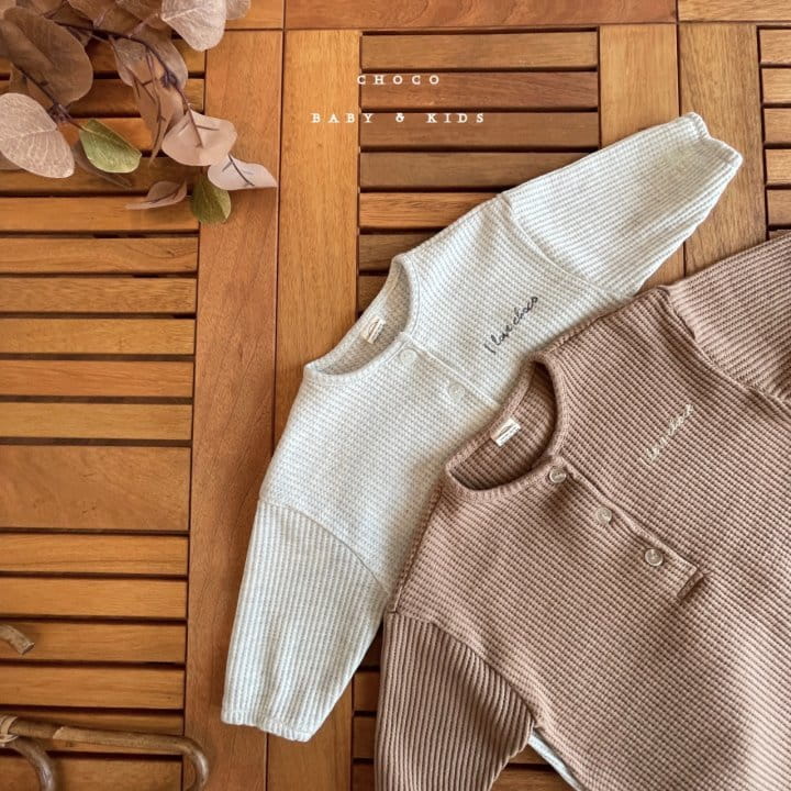 CHOCO-BEBE - Korean Children Fashion - #Kfashion4kids - Choco Waffle Bodysuit - 6