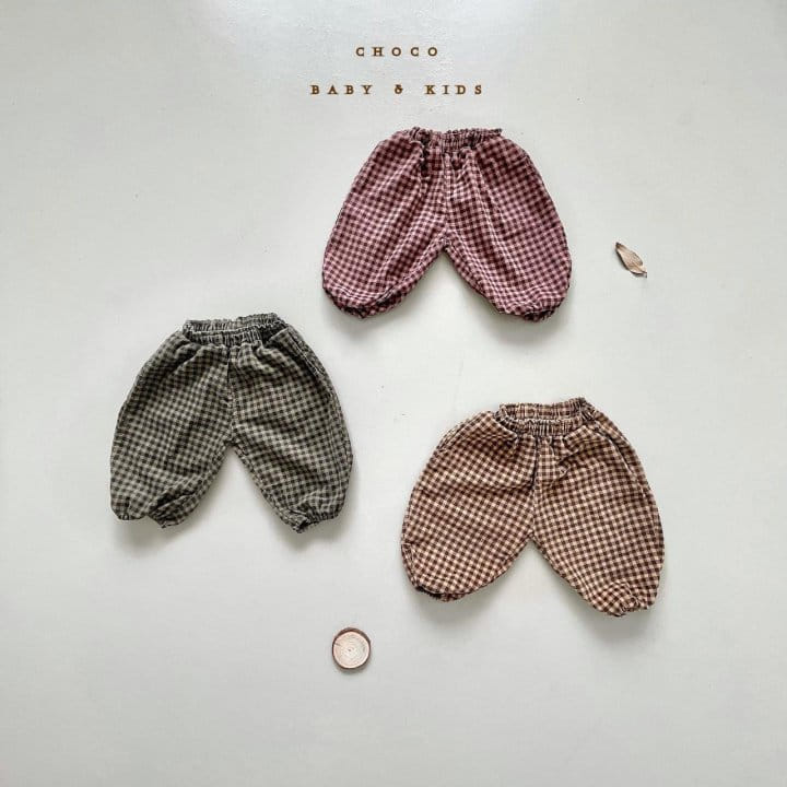 CHOCO-BEBE - Korean Children Fashion - #Kfashion4kids - Corduroy Check Slacks