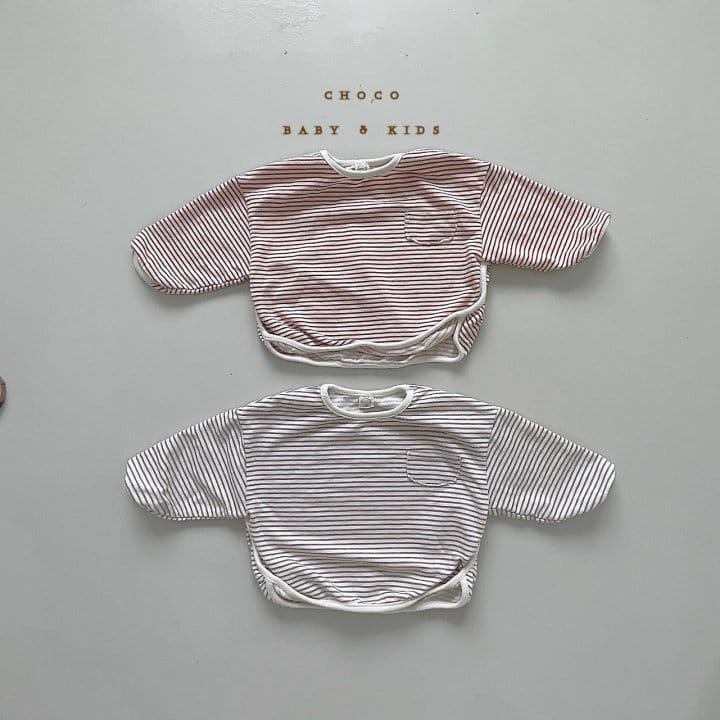 CHOCO-BEBE - Korean Children Fashion - #Kfashion4kids - Stripe Piping Tee - 3