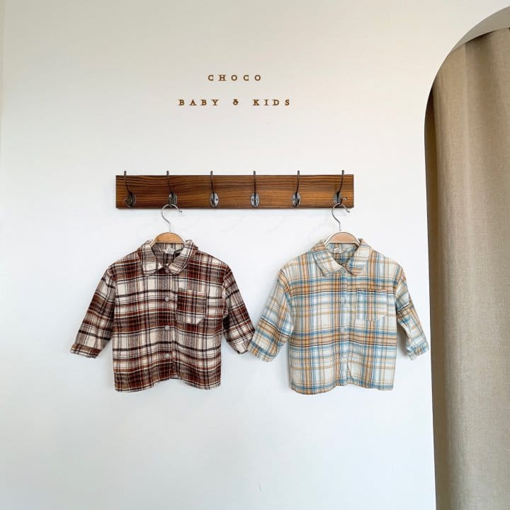 CHOCO-BEBE - Korean Children Fashion - #Kfashion4kids - Check Shirt