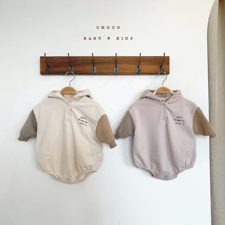 CHOCO-BEBE - Korean Children Fashion - #Kfashion4kids - Hood Colored Bodysuit