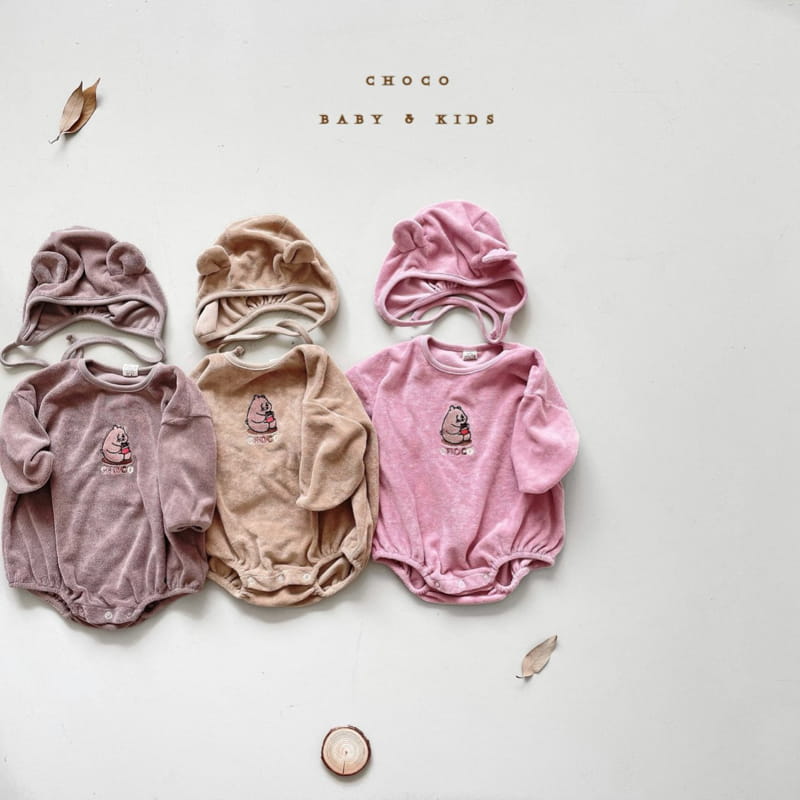 CHOCO-BEBE - Korean Children Fashion - #Kfashion4kids - Towel Bear Bodysuit - 2