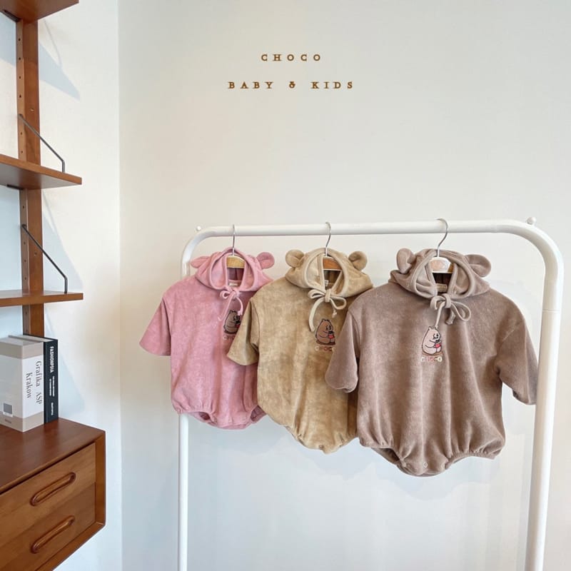CHOCO-BEBE - Korean Children Fashion - #Kfashion4kids - Towel Bear Bodysuit - 4