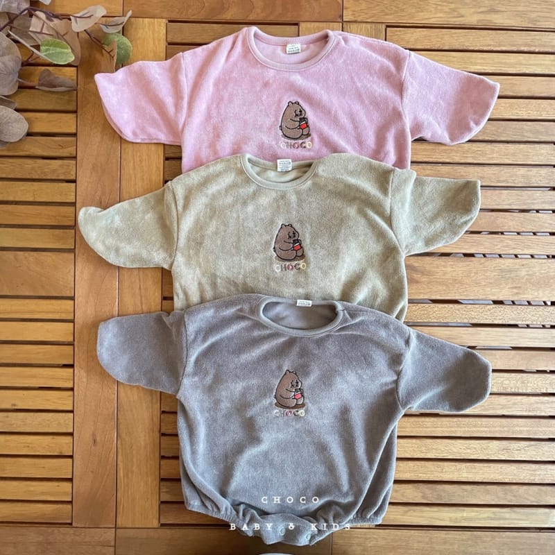 CHOCO-BEBE - Korean Children Fashion - #Kfashion4kids - Towel Bear Bodysuit - 5