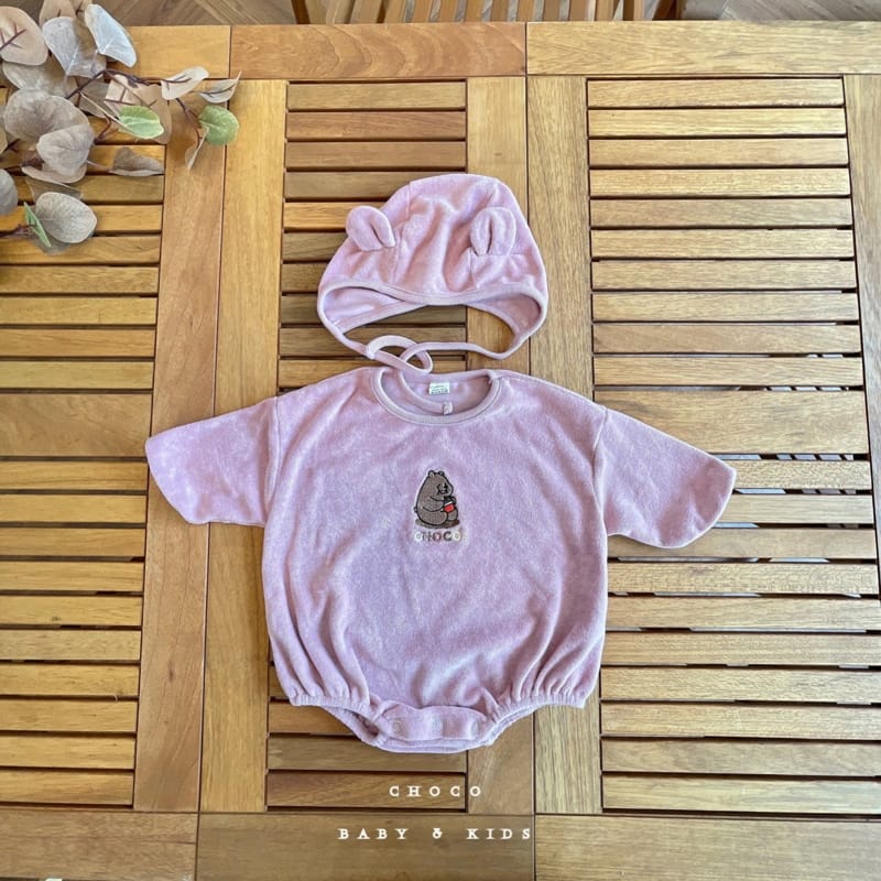 CHOCO-BEBE - Korean Children Fashion - #Kfashion4kids - Towel Bear Bodysuit - 6